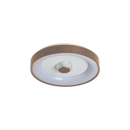 Searchlight - диммируемый светодиодный потолочный светильник POLKA LED/24W/230V + LED/6W Ø 38,5 см коричневый