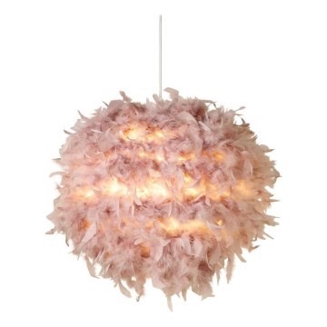Searchlight - Абажур для люстри KATE, сумісний з E14/E27, діаметр 50 см, рожевий