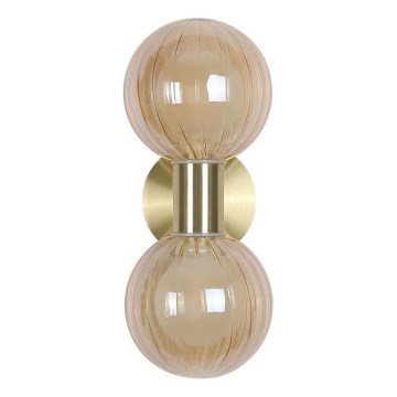 Searchlight - Бра LUMINSPHERE 2xG9/7W/230V латунь