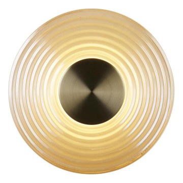 Searchlight - Диммируемый светодиодный настенный светильник CLEO LED/9,4W/230V латунь