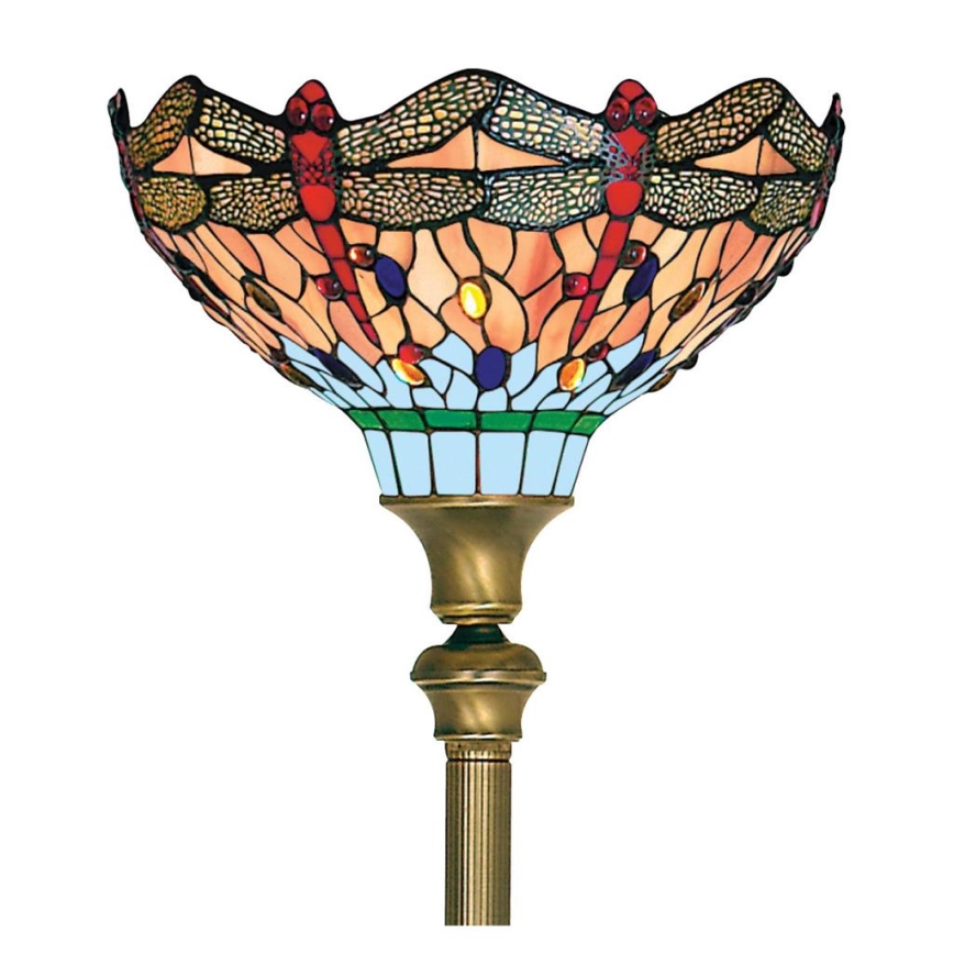 Searchlight - Tiffany торшер DRAGONFLY 1xE27/60W/230V