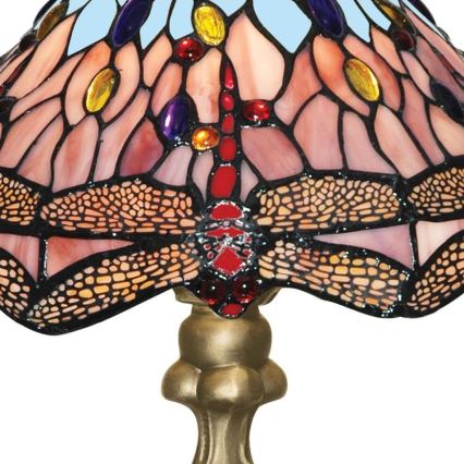 Searchlight - Настільна лампа Tiffany DRAGONFLY 1xE27/60W/230V