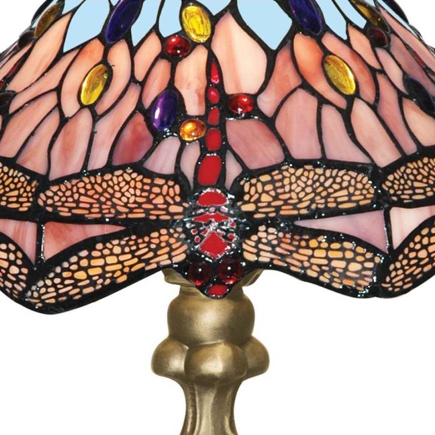 Searchlight - Настільна лампа Tiffany DRAGONFLY 1xE27/60W/230V
