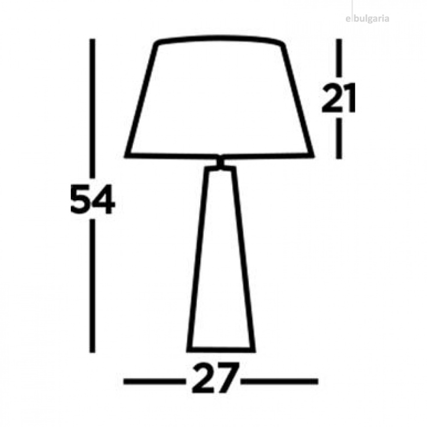 Searchlight - Настольная лампа MALDON 1xE27/60W/230V