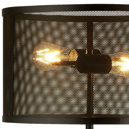 Searchlight EU2832-2BK - Напольная лампа FISHNET 2xE27/60W/230V черная