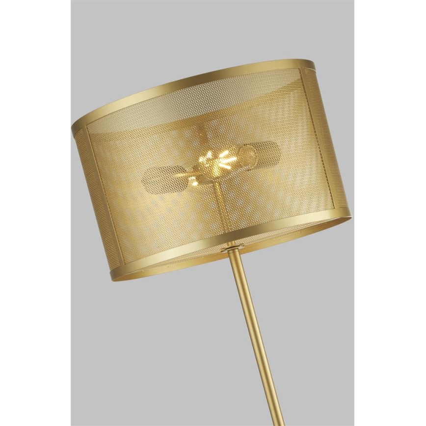 Searchlight EU2832-2GO - Напольная лампа FISHNET 2xE27/60W/230V золотая