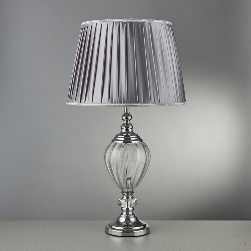 Searchlight EU3721CL - Настольная лампа GREYSON 1xE27/60W/230V