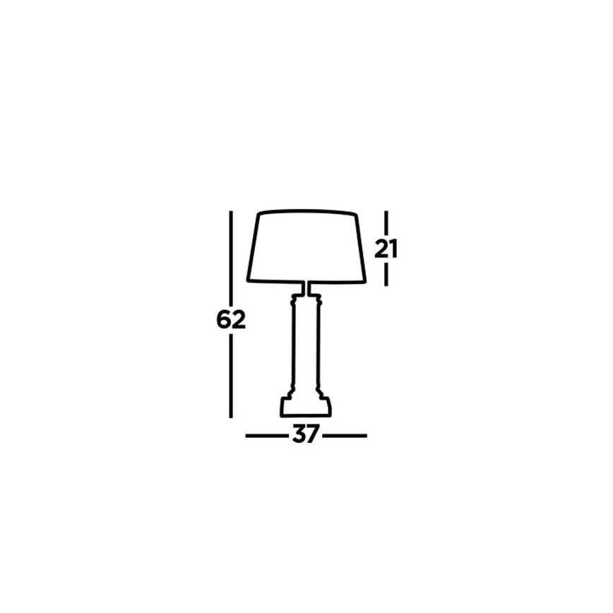 Searchlight - Настольная лампа PEDESTAL 1xE27/60W/230V черная