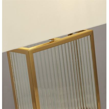 Searchlight - Настольная лампа CLARENDON 1xE27/60W/230V латунь