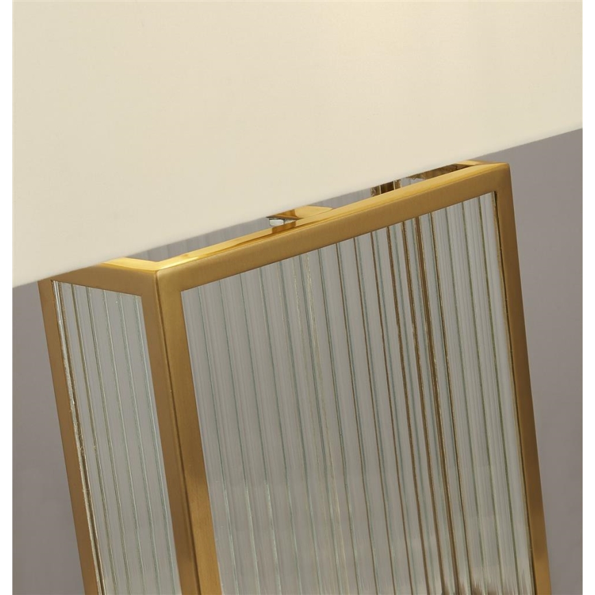Searchlight - Настольная лампа CLARENDON 1xE27/60W/230V латунь