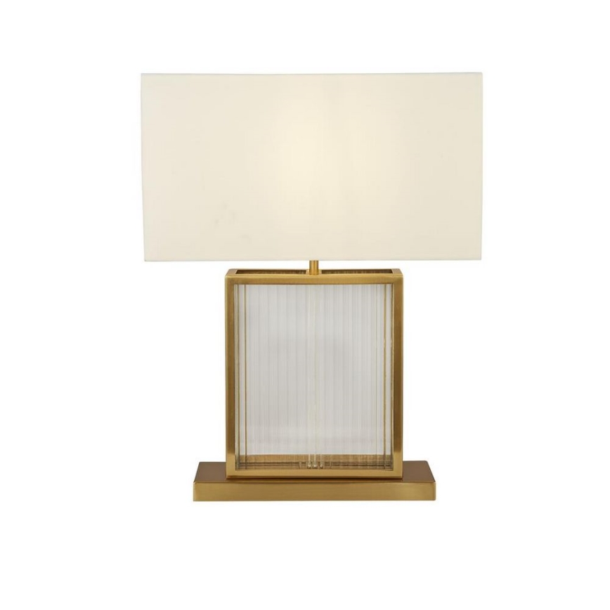 Searchlight - Настольная лампа CLARENDON 1xE27/60W/230V латунь