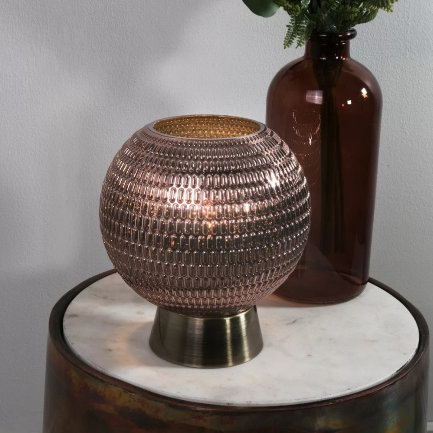 Серчлайт - світлодіодна настільна лампа МІЛА, 0,6 Вт, 3×ААА, коричнева