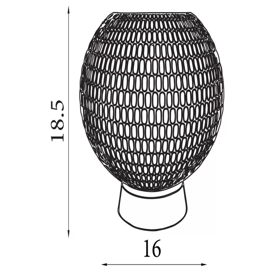 Серчлайт - світлодіодна настільна лампа МІЛА, 0,6 Вт, 3×ААА, коричнева