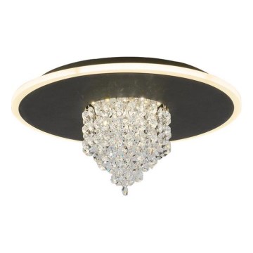 Searchlight - LED димований стельовий світильник DELUGE LED/20W/230V діаметром 31,5 см чорний