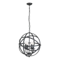 Searchlight - Люстра на цепи ORBIT 4xE14/60W/230V чёрная