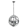 Searchlight - Люстра на ланцюгу ORBIT 4xE14/60W/230V чорна