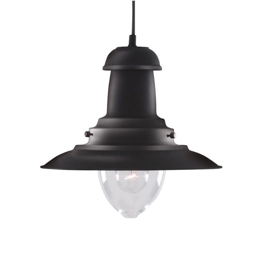 Searchlight - Люстра на тросі FISHERMAN 1xE27/60W/230V чорна