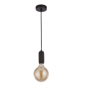 Searchlight - Люстра на тросі SUSPENSION 1xE27/60W/230V чорна