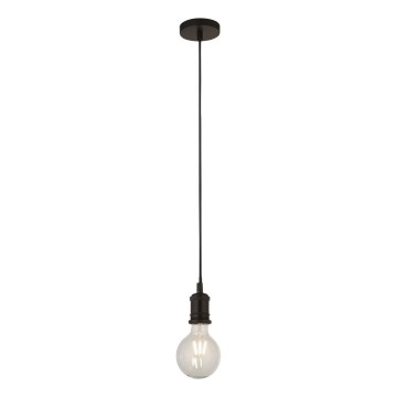 Searchlight - Люстра на тросі SUSPENSION 1xE27/60W/230V чорна