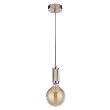 Searchlight - Люстра на тросі SUSPENSION 1xE27/60W/230V срібляста