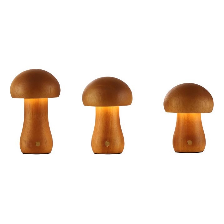 Searchlight - Набір із 3 настільних ламп MUSHROOM LED/1,1W/5V 800 mAh