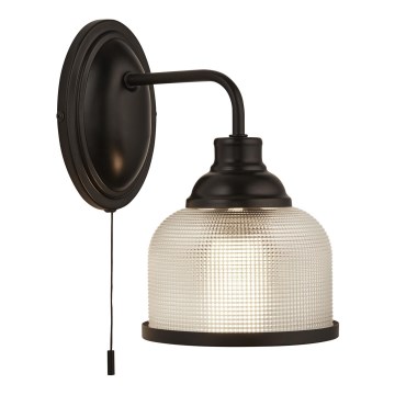 Searchlight - Настенная лампа BISTRO 1xE27/60W/230V черный