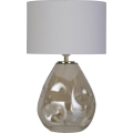Searchlight - Настільна лампа DEVON 1xE27/60W/230V сіра/димчаста