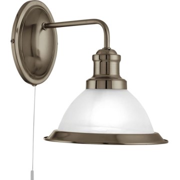 Searchlight - Настінна лампа BISTRO 1xE27/60W/230V латунь