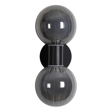 Searchlight - Настінний світильник LUMINSPHERE 2xG9/7W/230V чорний