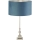 Searchlight - Настольная лампа WHITBY 1xE27/10W/230V синее/хром