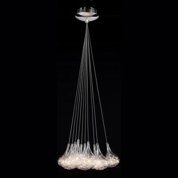Searchlight - Підвісна люстра 10xG4/20W/230V глянцевий хром