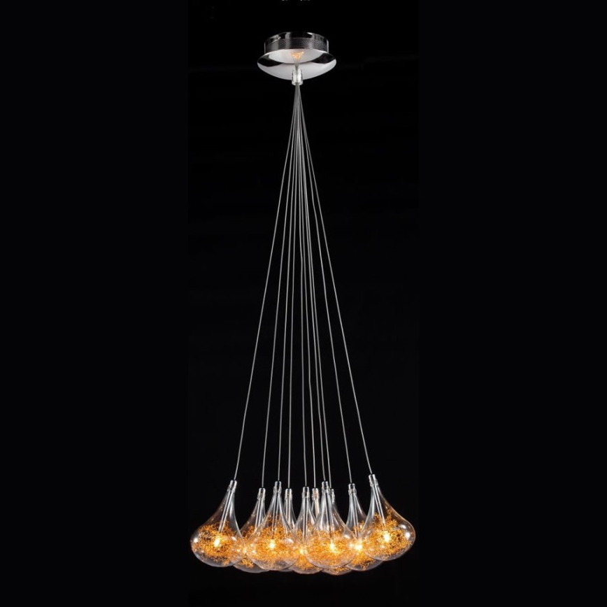 Searchlight - Підвісна люстра 10xG4/20W/230V золотий
