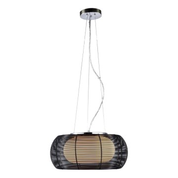 Searchlight - Підвісна люстра 2xE27/60W/230V діаметр 40 см чорний