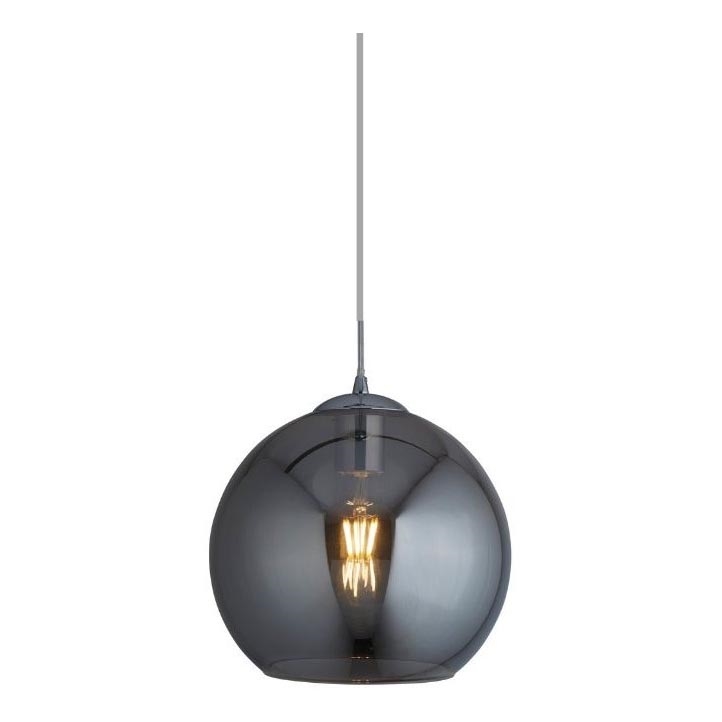 Searchlight - Підвісна люстра BALL 1xE27/60W/230V чорний