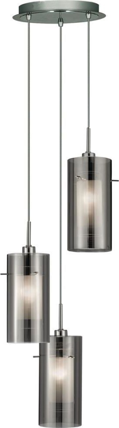 Searchlight - Підвісна люстра DUO 3xE14/60W/230V антрацит