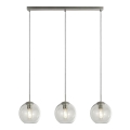 Searchlight - Підвісна люстра PENDANT 3xE27/40W/230V матовий хром