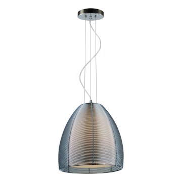 Searchlight - Подвесная люстра 1xE27/60W/230V диаметр 30 см блестящий хром