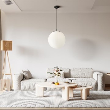 Searchlight - Подвесная люстра ATOM 1xE27/60W/230V белая/черная