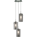 Searchlight - Подвесная люстра DUO 3xE14/60W/230V антрацит