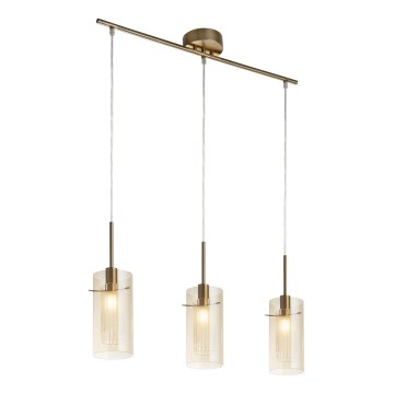 Searchlight - Подвесная люстра DUO 3xE14/60W/230V латунь
