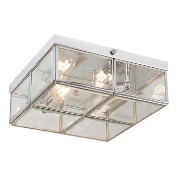 Searchlight - Потолочный светильник FLUSH 2xE14/40W/230V блестящий хром