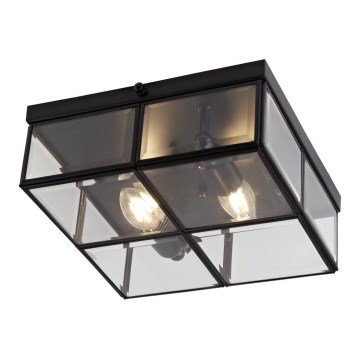 Searchlight - Потолочный светильник FLUSH 2xE14/40W/230V черный