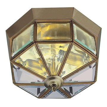 Searchlight - Потолочный светильник FLUSH 2xE14/60W/230V латунь