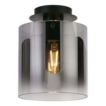 Searchlight - Потолочный светильник SWEDEN 1xE27/60W/230V Ø 22 см, чёрный/дымчатый