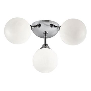 Searchlight - Стельовий світильник для ванної кімнати FLUSH 3xG9/33W/230V IP44 матовий хром