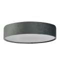 Searchlight - стельовий світильник DRUM 3xE27/60W/230V сірий