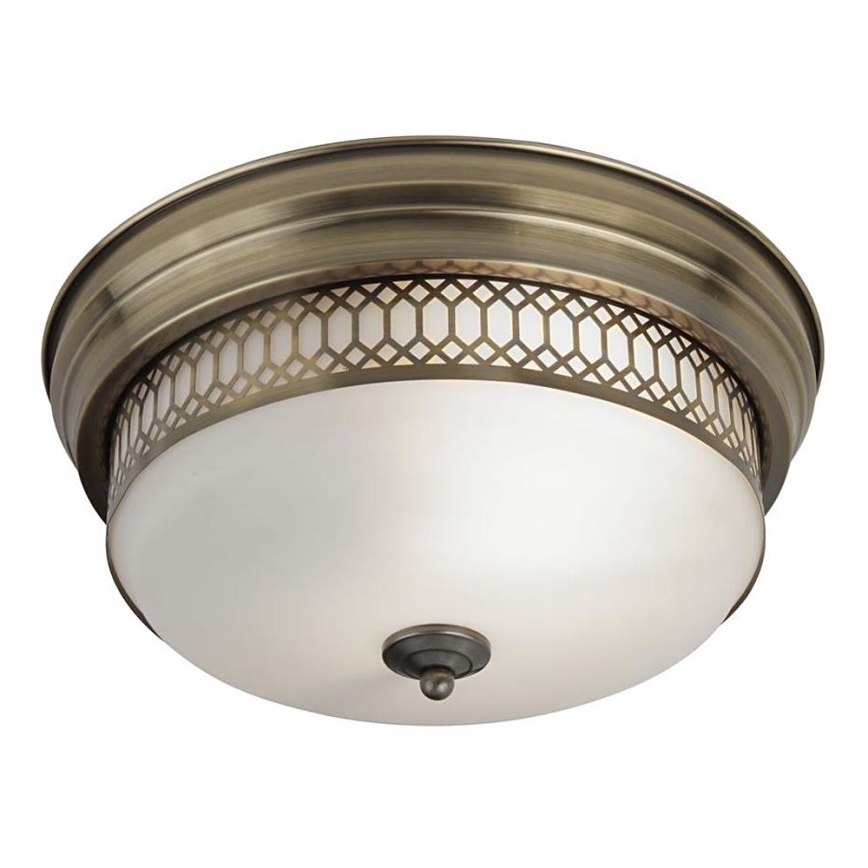 Searchlight - Стельовий світильник EDINBURGH 2xE27/40W/230V бронза