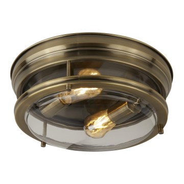 Searchlight - Стельовий світильник EDINBURGH I 2xE27/40W/230V бронза