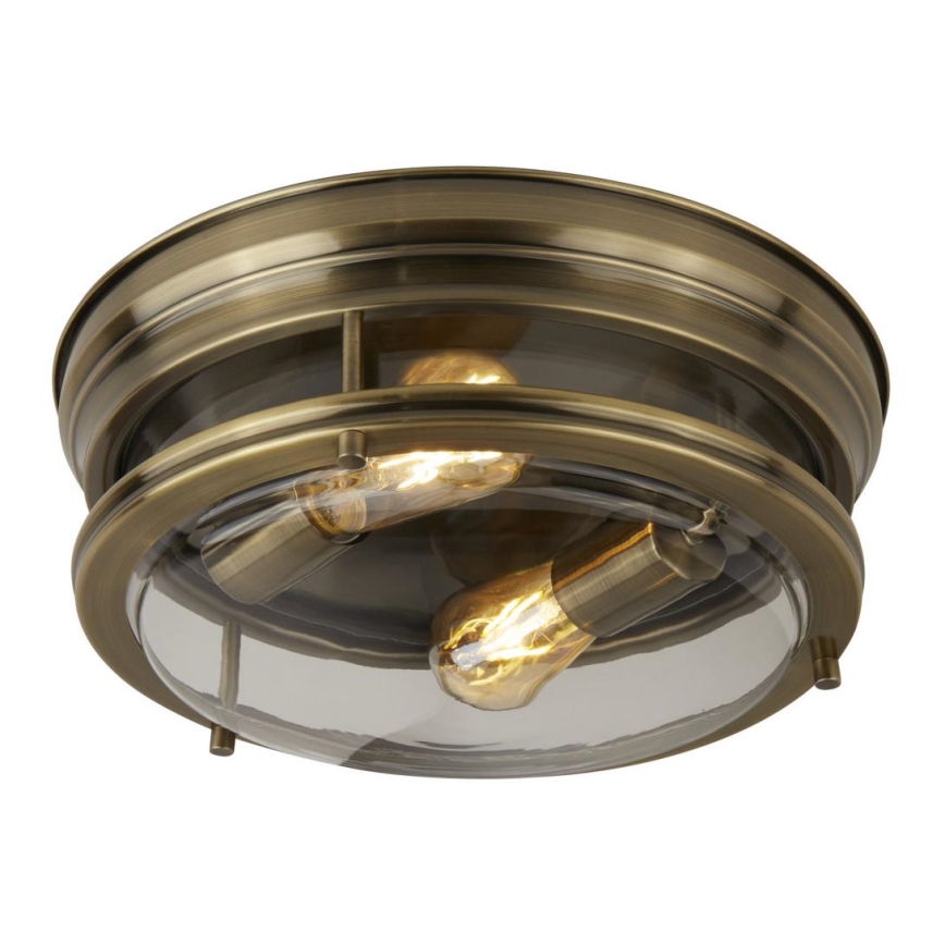 Searchlight - Стельовий світильник EDINBURGH I 2xE27/40W/230V бронза