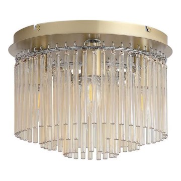 Searchlight - Стельовий світильник SWIZZLE 5xE14/60W/230V діам. 32 см золотий